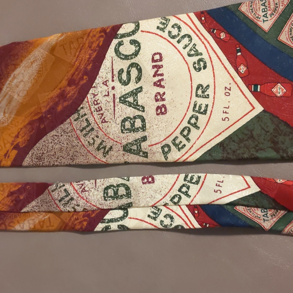 Tabasco Tie Mens Made in USA 100% Silk